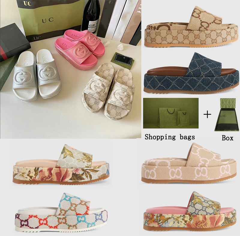 

Popular Sandles Macaron Heightening Slipper Leather Designer Thick Bottomed Flops Cloth Latex Slides Resin Light Blue Pink Sandal Woman Sand Slippers Big SIZE 35-45, Color #37