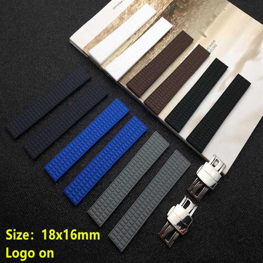 

Watchband 18mm Soft Rubber Silicone Watch Band for Patek Strap for Philippe Belt Ladies Aquanaut 5067a 491ptk Tools on H0915271C