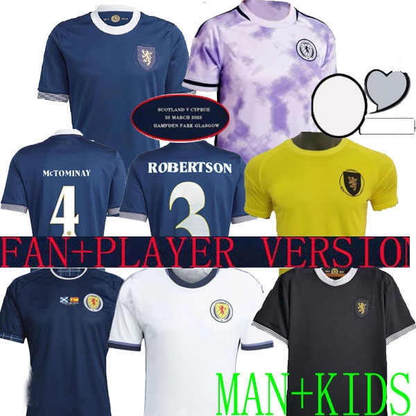 

Scotland 150th Anniversary 2023 Soccer Jerseys player version FAN MCTOMINAY AWAY Special ADAMS ROBERTSON Football Shirt Kids 150 years jersey goalkeper yellow IYS, 150th player version