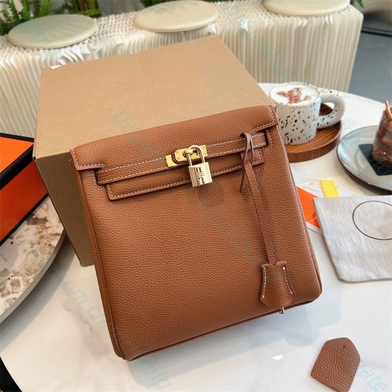 

With lock PU Leather designer backpack designers Solid color palm print womens back pack fashion small school Bags classical outdoor portable designer bag for men, Blue