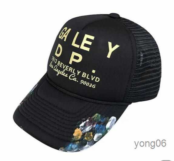 

Fashion Latest Patch Embroidery Men's Ball Caps Casual Galleryes Lettering Curved dept Brim Baseball Cap Fashion Letters Hat PrintingNKGS, 11