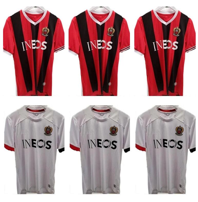 

23 24 OGC Nice FC DELORT MELOU GOUIRI soccer jerseys 2023 2024 OGCNice football shirts DOLBERG DANTE KAMARA ATAL maillot de foot home away ATAL Kluivert Stengs