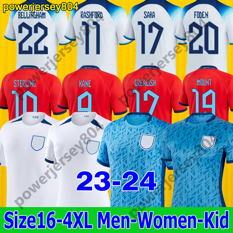 

2023 2024 ENGLAND MEAD women soccer jerseys KANE STERLING RASHFORD SANCHO GREALISH MOUNT FODEN SAKA 22 23 24 special football shirt men uniform BELLINGHAM 12, 23 24 men home