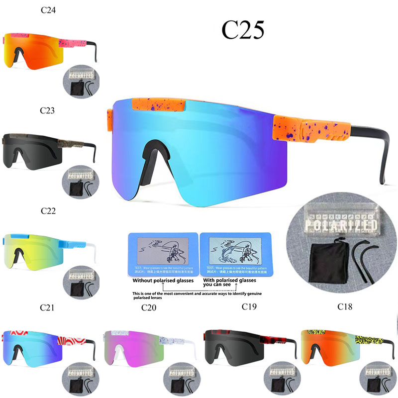 

Cycling glasses polarised sports sunglasses pitviper UV400 waterproof men and women outdoor sunglasses with box and accessories included polarised test card good