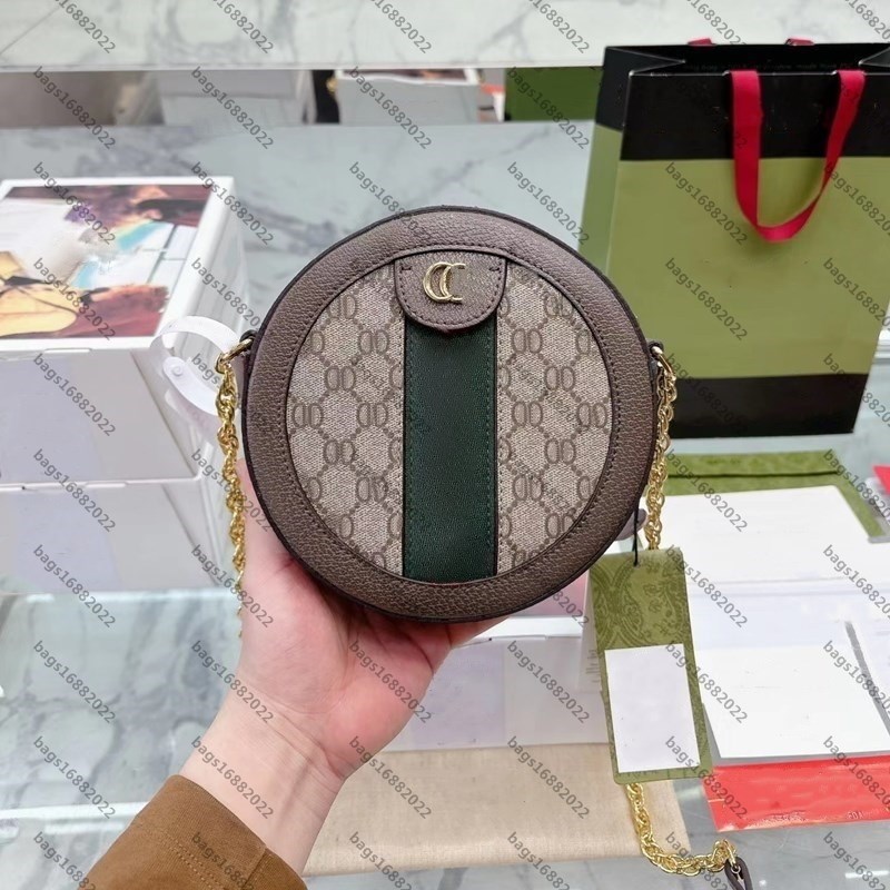 

Top quality ophidia bag Round Mini Shoulder Backpack messenger bag women shoulder crossbody bag designer bag handbag envelope bag Cell Phone chain bags GG wallet, Box
