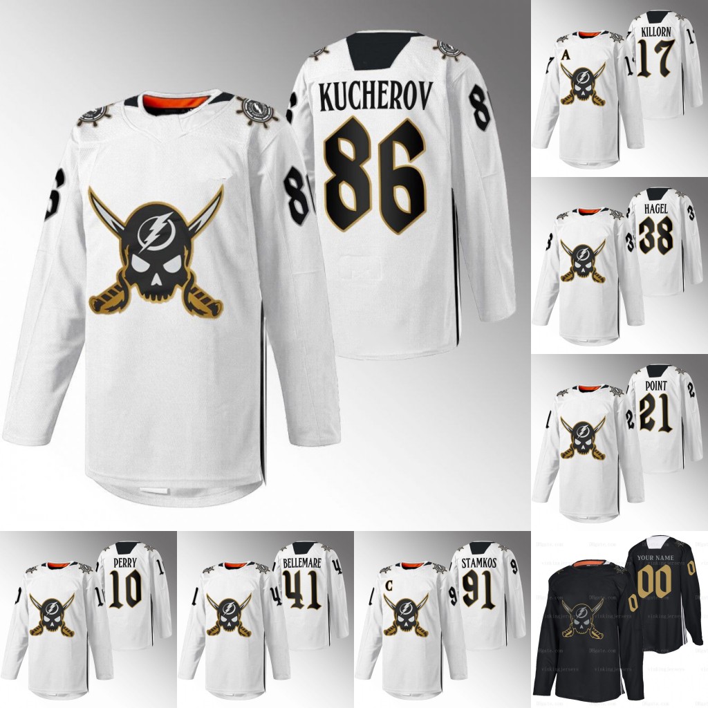 

Nikita Kucherov Lightning Jerseys Steven Stamkos Alex Killorn Brayden Point Corey Perry Victor Hedman Zach Bogosian Haydn Fleury Brian Elliott Callan Foote Koepke, Black