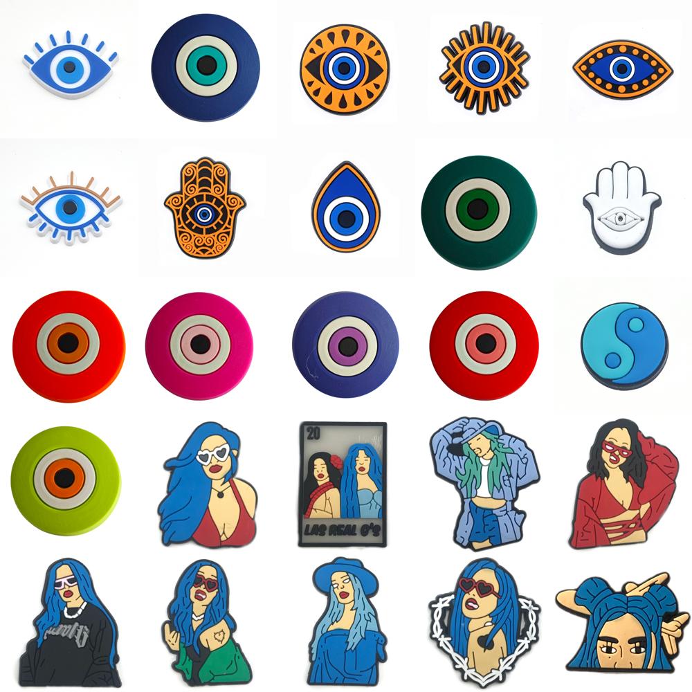 

Charms Blue Eyes Shoe For Clog Jibbitz Bubble Slides Sandals Girl Pvc Decorations Accessories Christmas Birthday Gift Party Favors D Otfru