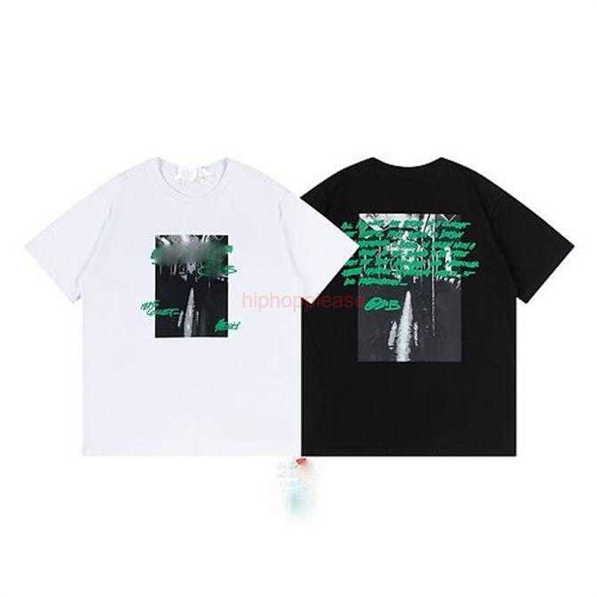 

OFFs Summer Fashion Brand Mens t Shirts Ow Religious Oil Painting Direct Spray Arrow Tshirts Hip Hop Short Sleeve Loose Men Tops Tees Women Large Fat T-shirt Large size