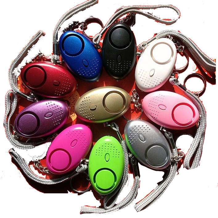 

130db Egg Shape Self Defense Alarm Keychain Pendant Party Favor Personalize Flashlight Personal Safty Key Chain Car Keyring