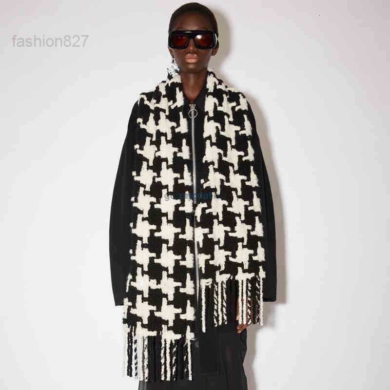 

Scarves Ac Men and Women General Style Scarf Blanket Women's Black White PlaidQ269
