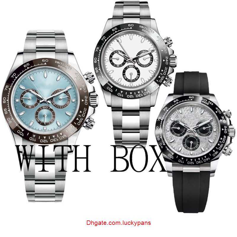 

R olax Luxury Men's 40MM automatic mechanical watch designer 904L all stainless steel ceramic watch folding buckle waterproof super bright sapphire ayw DGQR CFFW