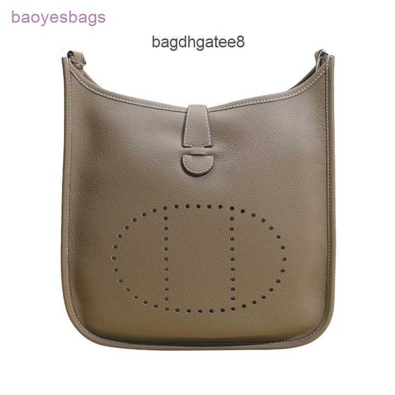 

Designer Bag Shoulder h Tote 2023 Evelynbag Bags Top Layer Cowhide 29cm Leather Women's Lychee Pattern Crossbody Single Large Capacity Covx With XV7W
