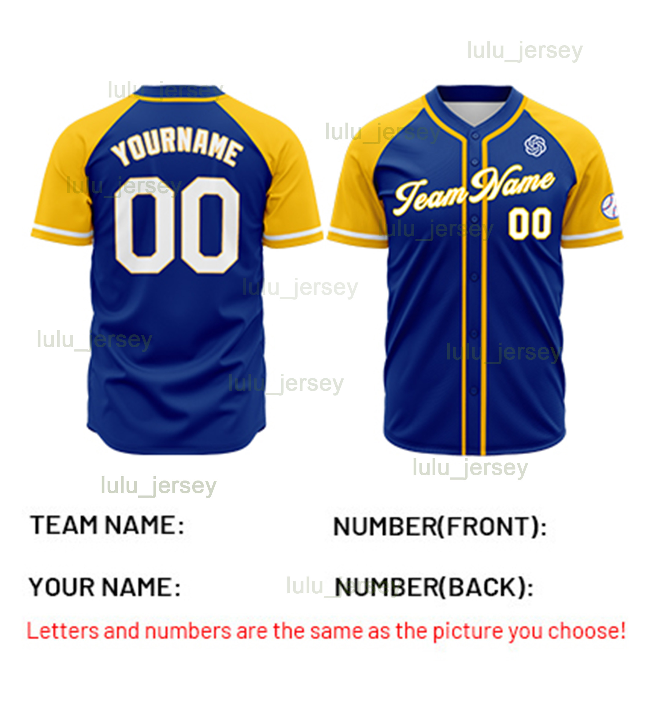 

Custom Baseball Jersey Colorful Shirts Printed Personalized Name Number Uniforms for Men Women Youth Plus Size, Color 2