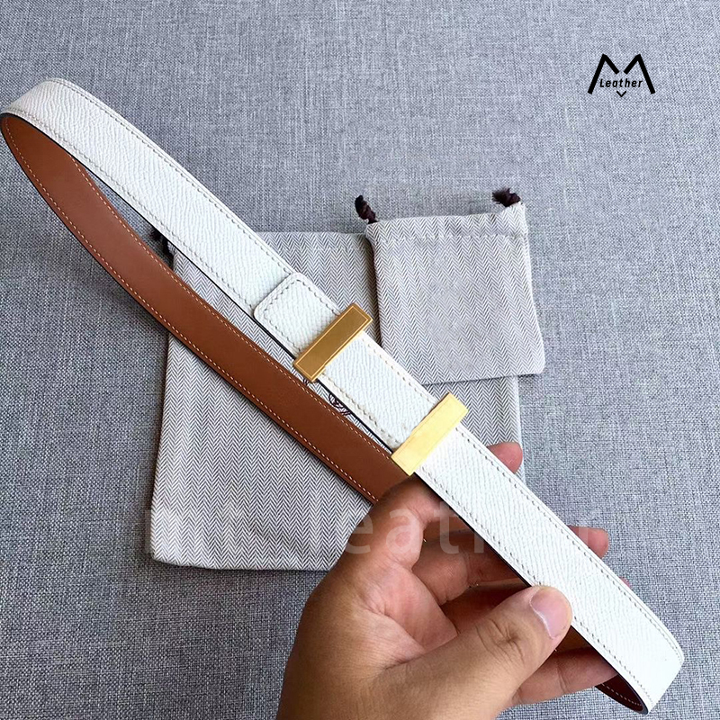 Fashion Decorative Belt designer belt womens Genuine Leather Belts woman designer belter Dresses Small Suits Formal White belt 2.4cm gold Silver-image-876264023