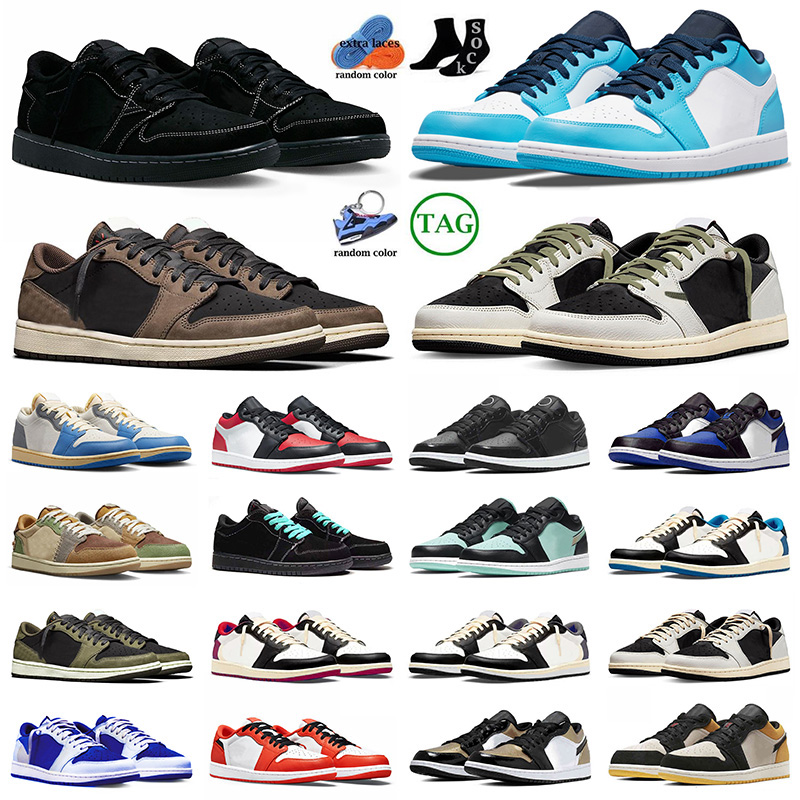 

Big Size 14 Jumppman Mens Low 1s OG Ts Basketball Shoes 1 Reverse Mocha Cactus Jack Bred Toe UNC Grey Black Phantom Cement Olive Classic J1s Sneakers Trainers 36-48, D02 36-45 gold toe