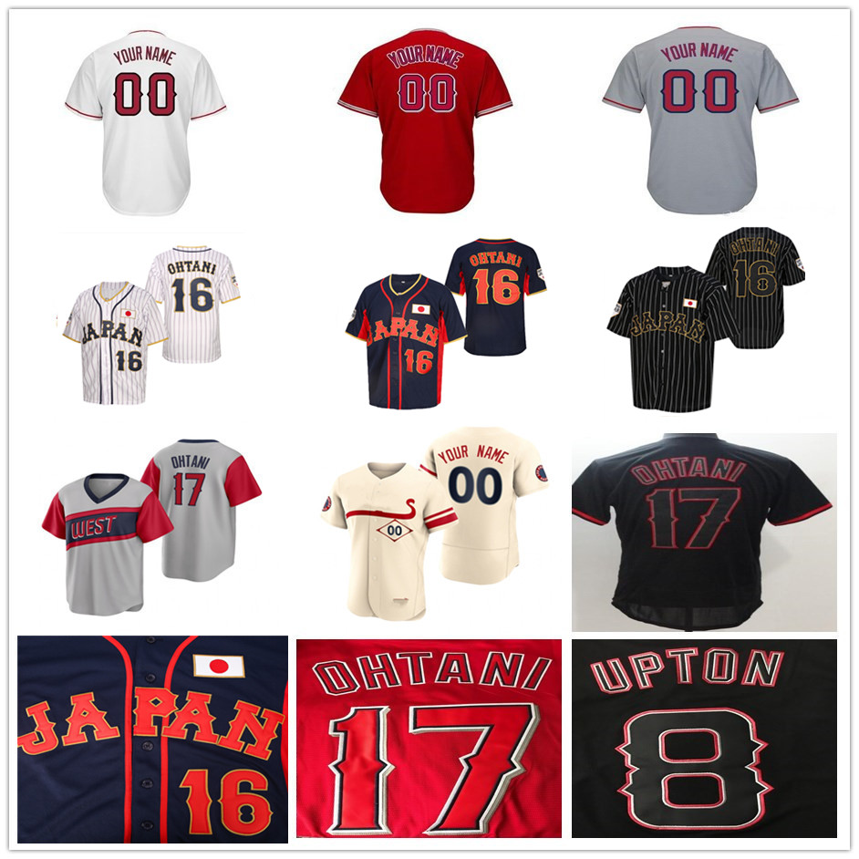 

City Cream Shohei Ohtani Team Japan Baseball Jersey Mike Trout Brandon Marsh Noah Syndergaard Anthony Rendon Kurt Suzuki David Fletcher Tim Salmon Juan Lagares, 2021 little league