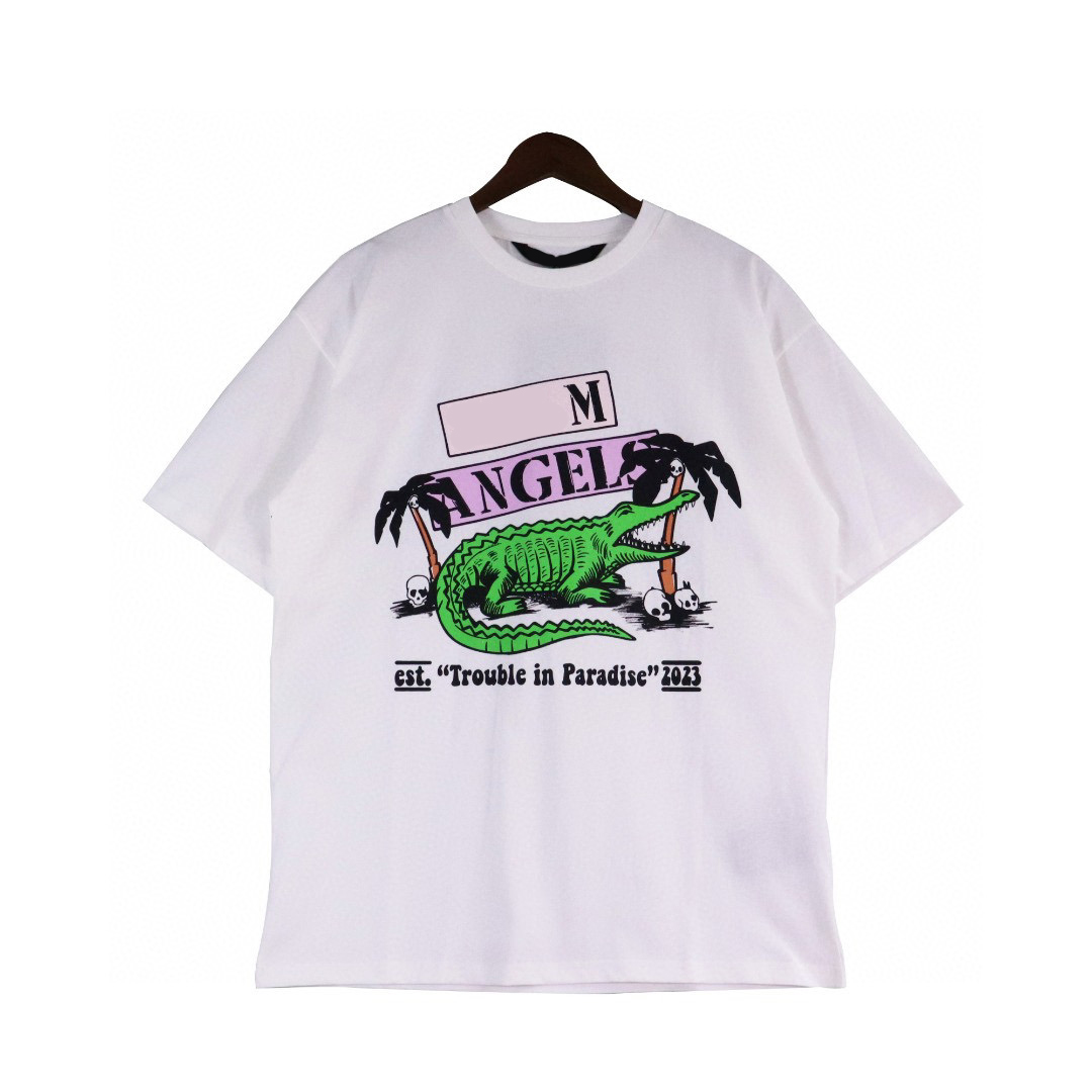 

Men's Plus Tees & Polos Round neck embroidered and printed polar style summer wear with street pure cotton 11wdf