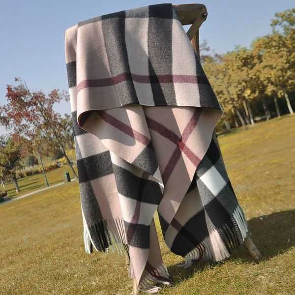 

High quality 100% cashmere scarf fashion classic plaid printed cashmere scarf ultra soft thermal cashmere scarf 190*70cm 4U1TJ