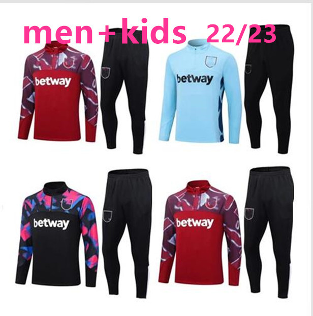 

2023 West Hams soccer Tracksuit L. PAQUETA WEST SCAMACCA RICE kits LANZINI ANTONIO Hams NOBLE VLASIC UNITED BOWEN 22 23 24 WHU football Tracksuit 10/2XL, Black