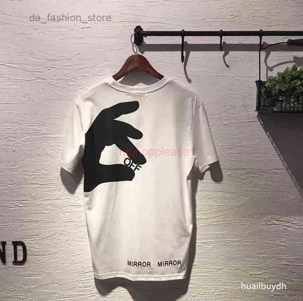 

OFFs Men's T-shirts White Irregular Arrow Summer Finger Loose Casual Short Sleeve T-shirt for Men Designer Women Printed Letter x on the 1 Y2VE