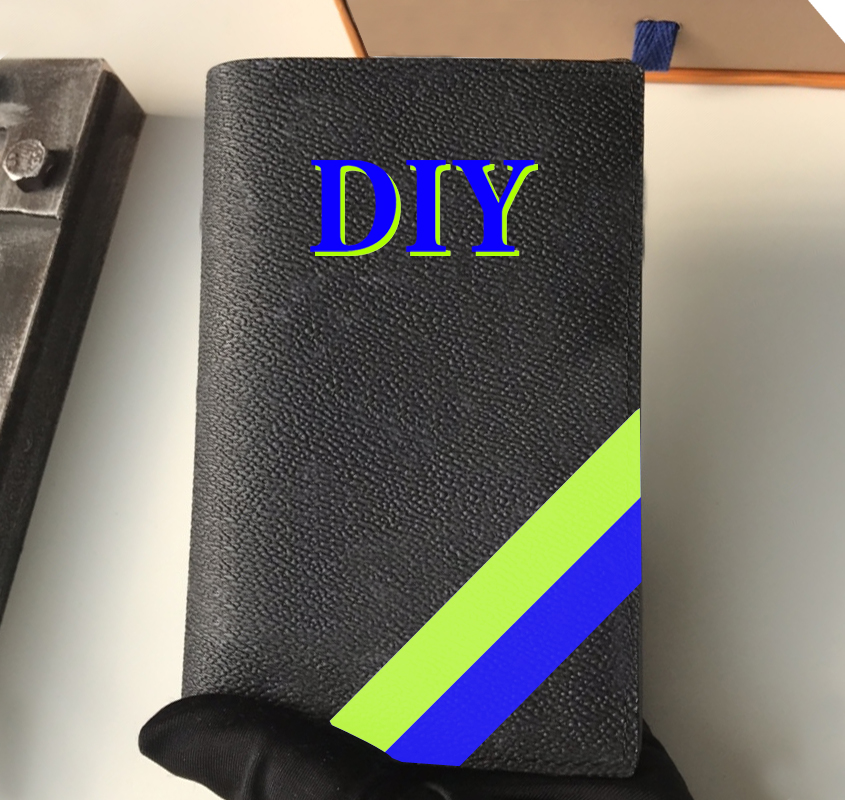

Wallets men women Highest quality Passport holder DIY Do It Yourself handmade Customized personalized customizing Multiple A9905 M60895 G2, Passport holder/black