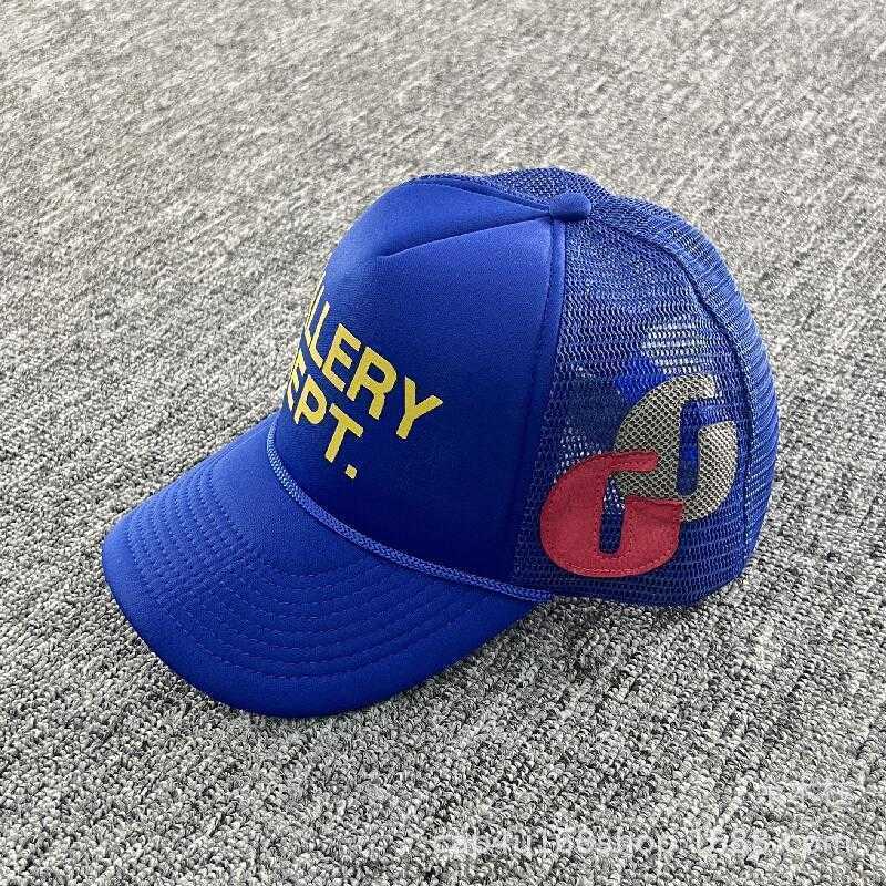 

Designer Galleryes Caps Ball Capsamerican Dept Hat Gp Hand Painted Graffiti Mesh Truck Driver Hat Casual Letter Baseball Cap Summer BluePSR1, Red