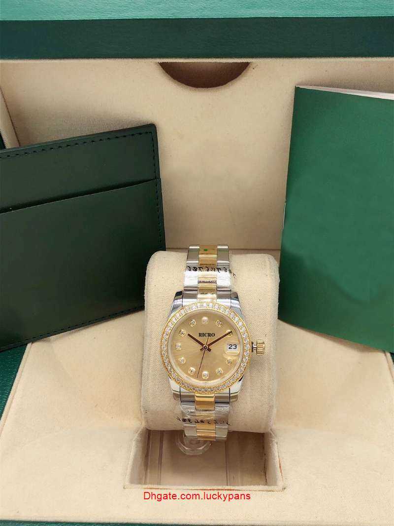 

R olax Luxury Designer ladies automatic mechanical watch 31 mm folding table buckle small round drill 316 fine steel sports watch ayw ZCVQ ETMP