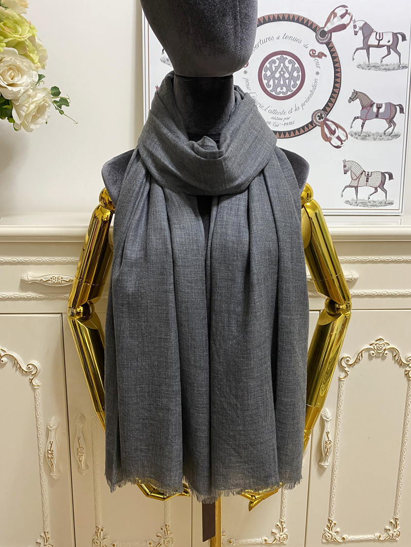 

women's long scarf scarves shawl 100% cashmere material embroidery letters plain big size 210cm - 80cm