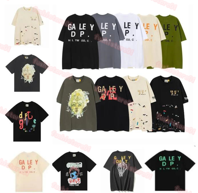 

Designer Mens T-shirts Summer Gallerise Depts shirt Vintage Wash Do Old Angel Galleries Skeleton Car Graffiti Print Casual Loose Short Sleeve T-shirt Galleries Depts, Ss111