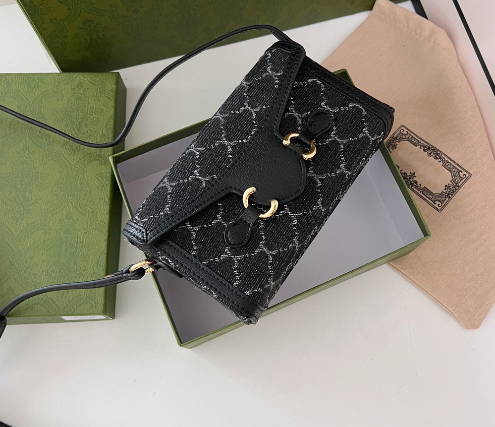 

Designer shoulder bag luxury marmont handbags womens phone bags Top-quality leather horsebit 1955 mini crossbody purses ladies fashion clutch with box G296D, 699296#double g design