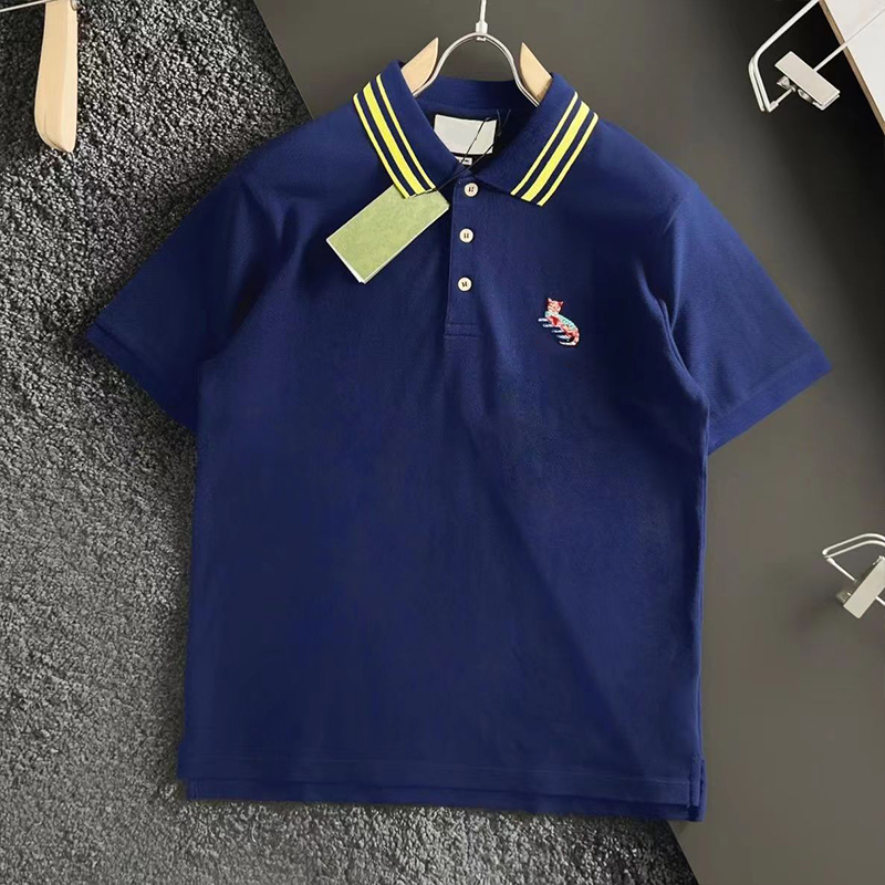 

designer polo men shirt Fashion tshirt Women t shirts Tees Tops loose casual polos couples Luxurys Clothing Sleeve business Clothes 4DZE, Beige