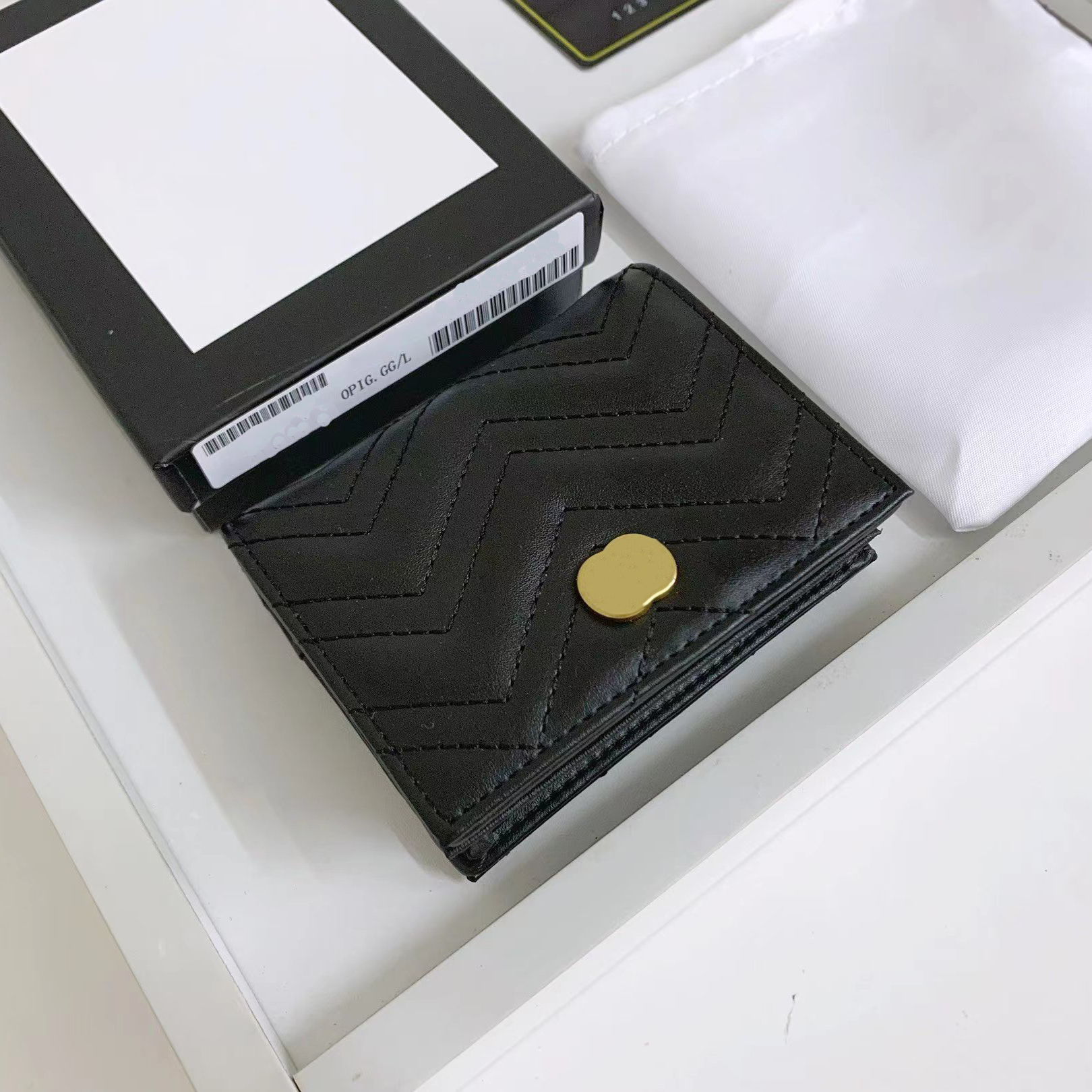 

Leather Marmont wallet card holder clutch bag Female designer wallet coin purse