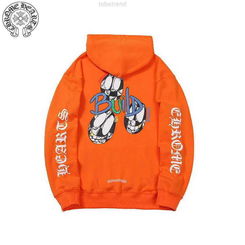 

CH Designer Clothing Men's Sweatshirts Luxury Casual Hoodie Heart sweater cartoon graffiti printed mattyboych orange street style crow cross Hoodie Chromes, Shipping fee