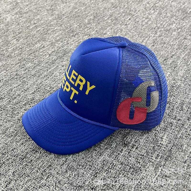 

Designer Galleryes Caps Ball Capsamerican Dept Hat Gp Hand Painted Graffiti Mesh Truck Driver Letter Baseball Cap Summer BlueSARI, Black-g sticker