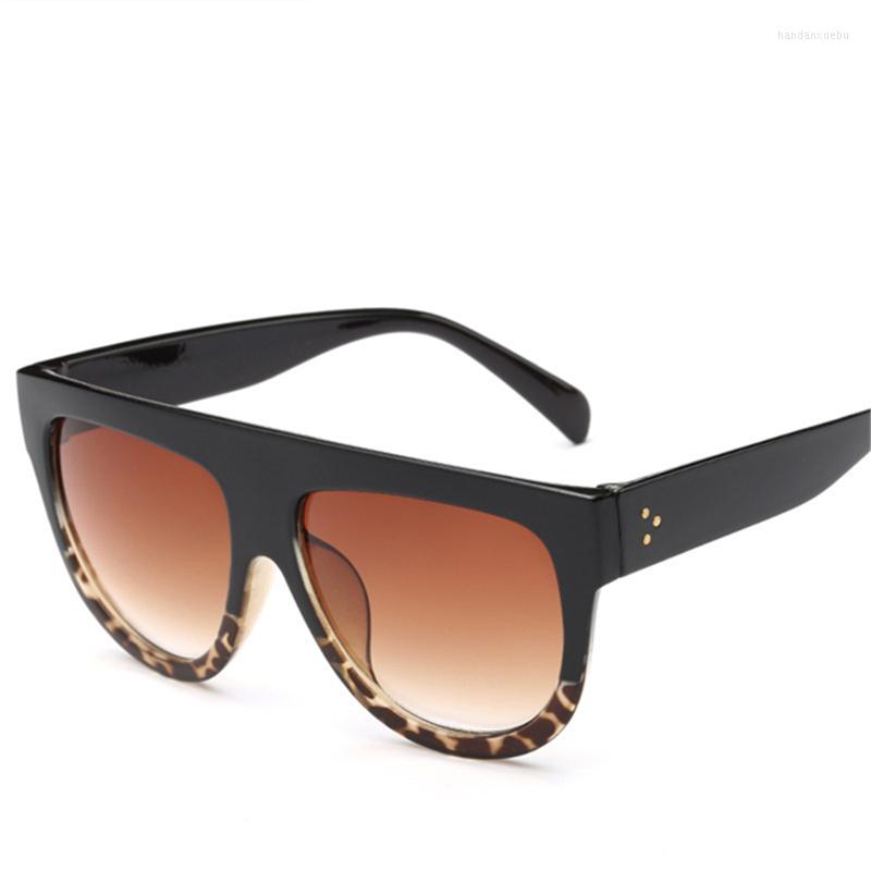 

Sunglasses Shield Big Frame Women CELI Retro Brand Design Famous Super Star Rivet Shades UV400 Eyewear