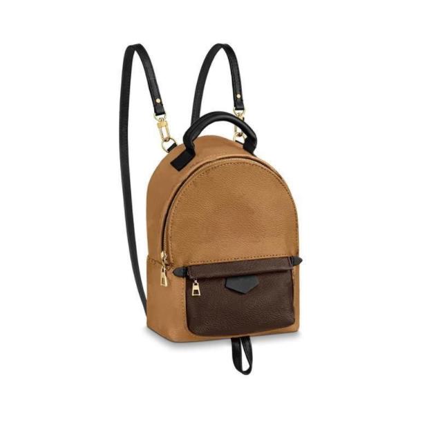 

Fashion Backpack bags Top Designer woman backpack men shoulder bags double straps bag handbag flowers letters, Brown