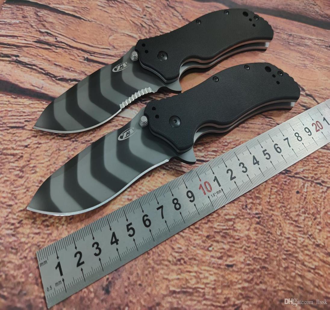 

Zero tolerance model 0350TS auxiliary flip knife 325quot S30V tiger stripe ordinary blade black G10 handle original product 7524863