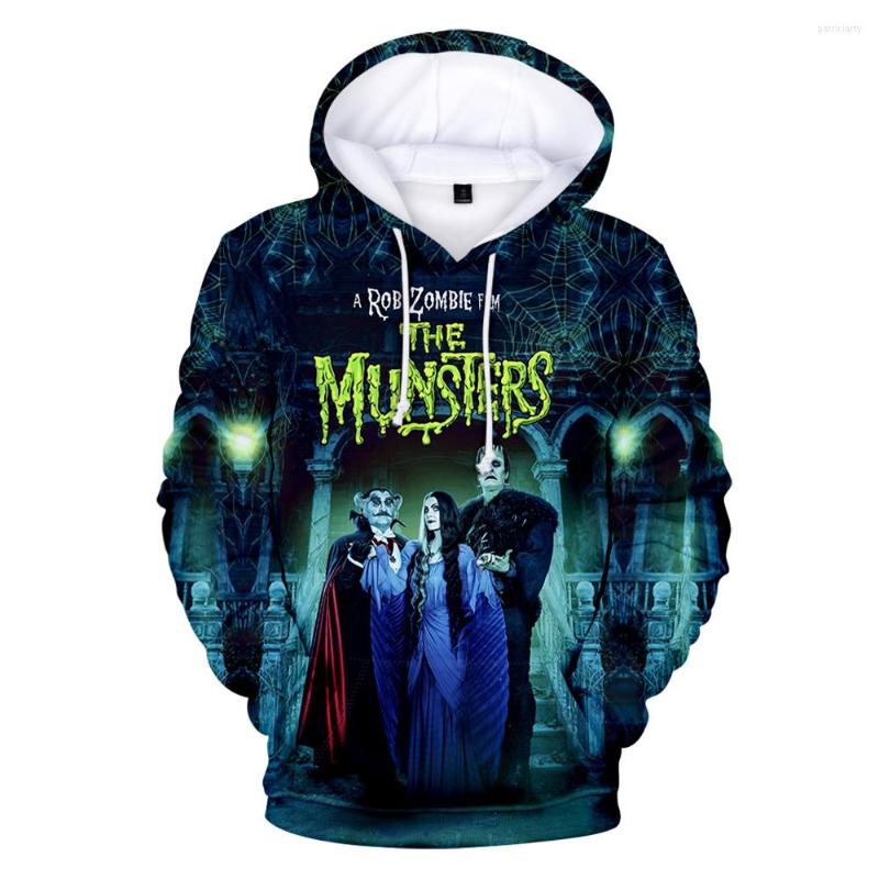 

Men's Hoodies The Munsters Movie Hoodie Unisex Long Sleeve Woman Man Hooded Sweatshirt 2023 American Film 3D Clothes, Picture shown
