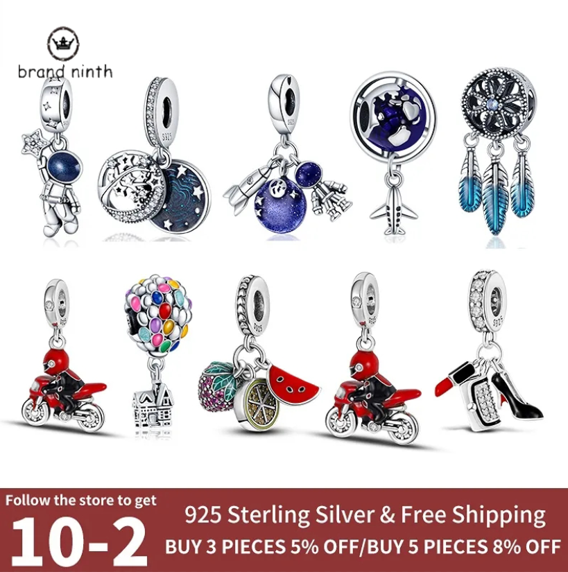 

925 silver for pandora charms jewelry beads women Bracelets beads Color Pendant