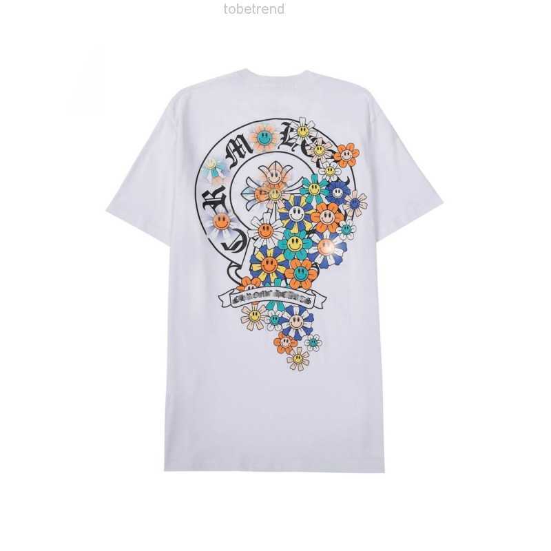 

Luxury Heart Summer Mens t Shirt Ch Brand Chromes Letter Sanskrit Cross Pattern T-shirts Designers Pullover Tops Cotton Tshirts Woman Tees Shirts