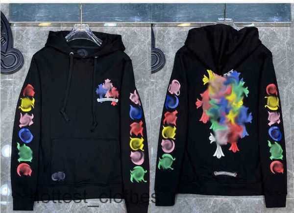 

1 to 1 Mens Loose Chromes Brand Sweatshirts Classic Ch Designer Hoodie Heart Horseshoe Sanskrit Print Luxury Zipper Jacket Pullover Hooded Tops 5 BXBR, Shipping fee