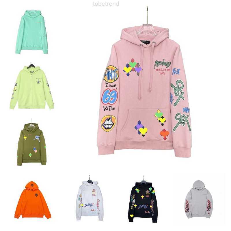 

Men' Hoodies Sweatshirts Puff Print chrome Hoodie heart Men Women High Quality Spring Sweatshirts Pullover Hip Hop Chromees heart, Shipping fee