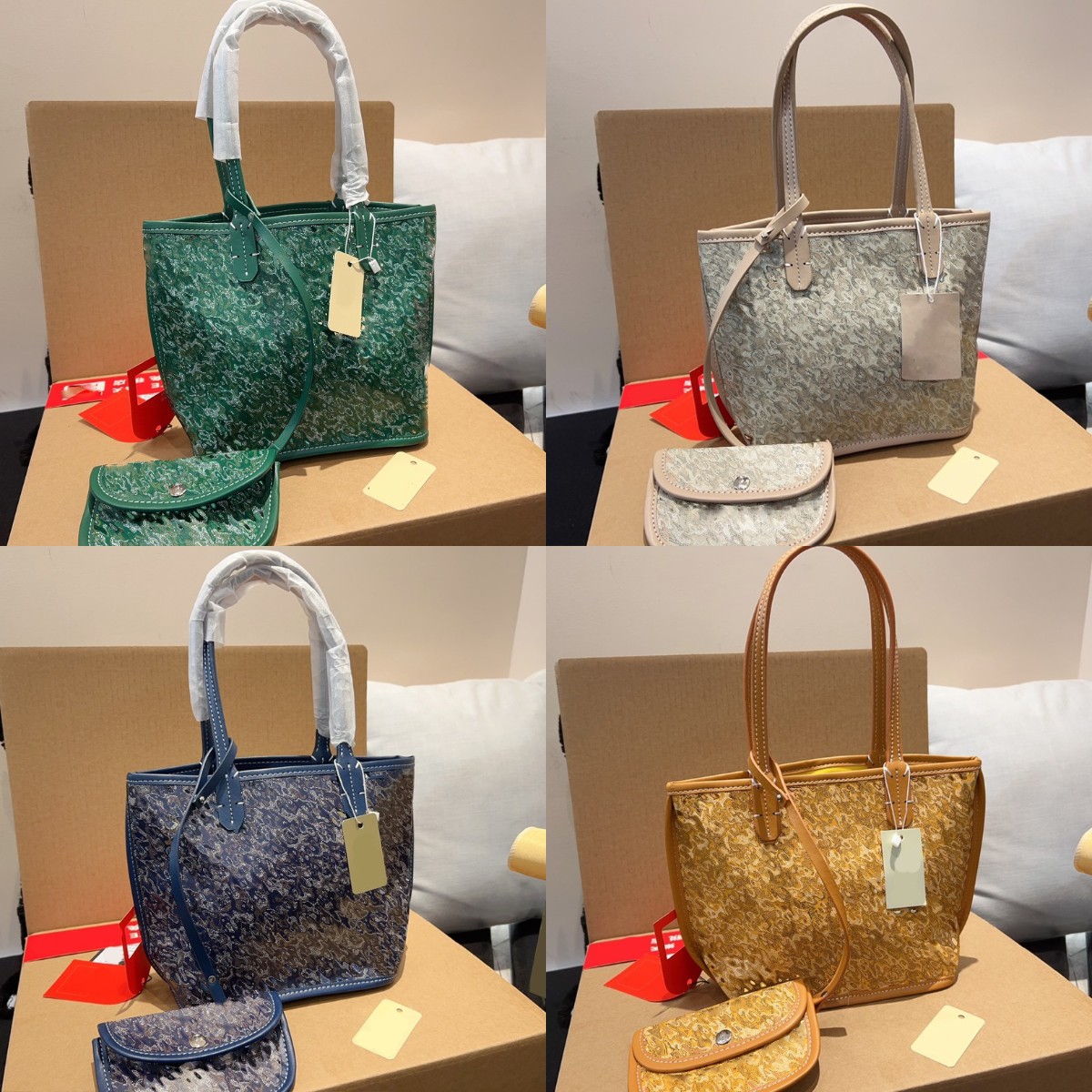 

Designer Bags Women Totes Bag Goya Printing Leather Handbag Colorful Leather Bag Top Quality Shoulder Crossbody Bag