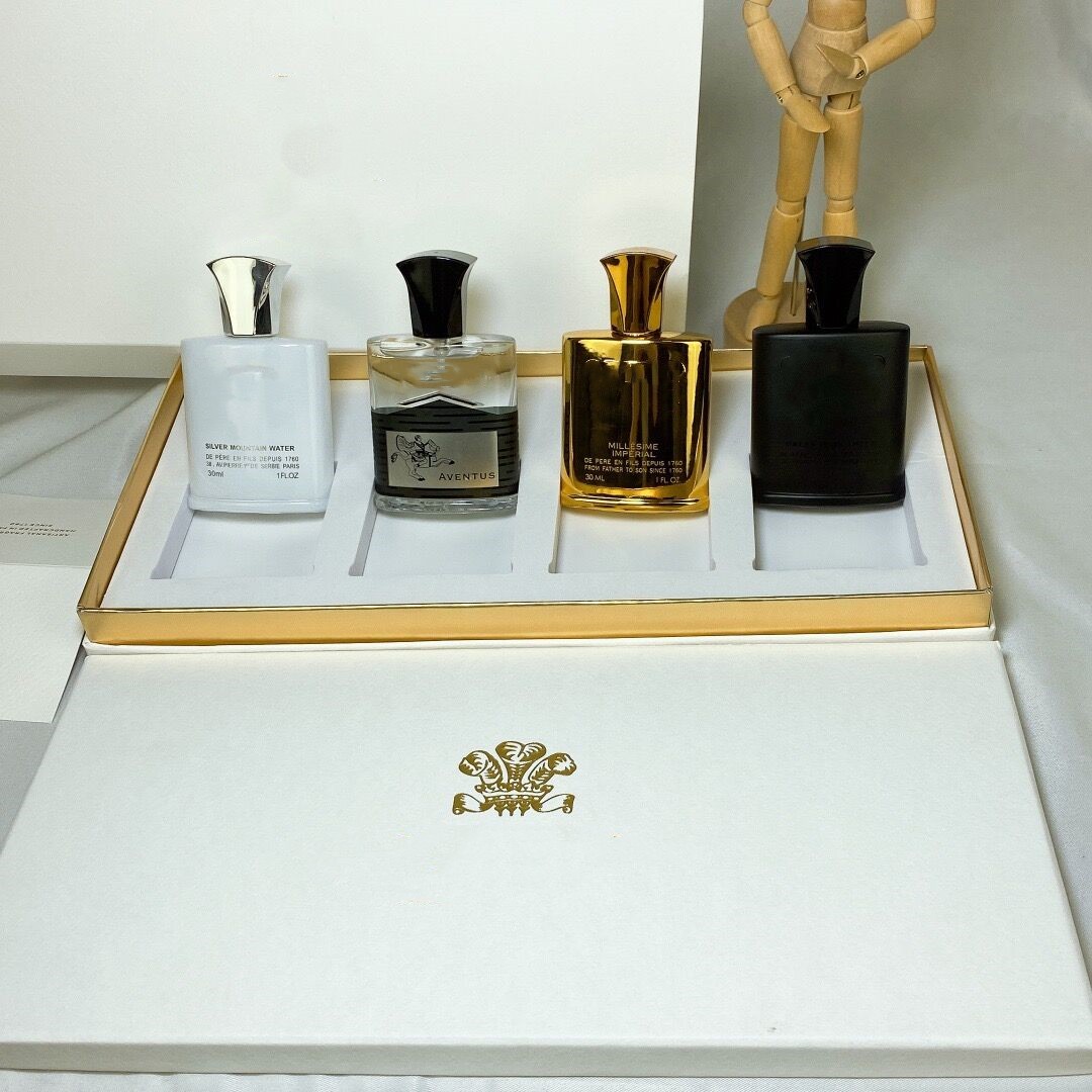 

Perfume Top 4pcs Set Incense Scent Fragrant Cologne Men Fragrance Sier Mountain Water/aventus/green Irish Tweed/millesime Imperial 30ml