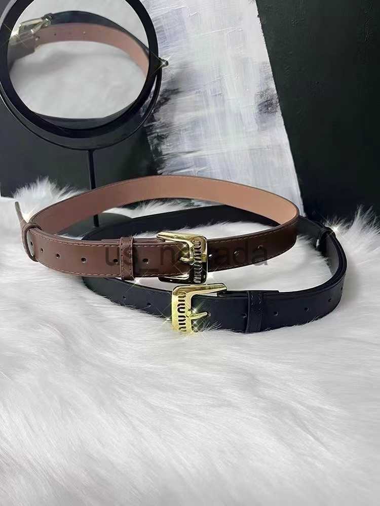 

Other Fashion Accessories New Miu Letter Decorative Belt Women's Vintage Punk Men's and Women's Belt Business Casual Versatile INS Jeans Belt J230613