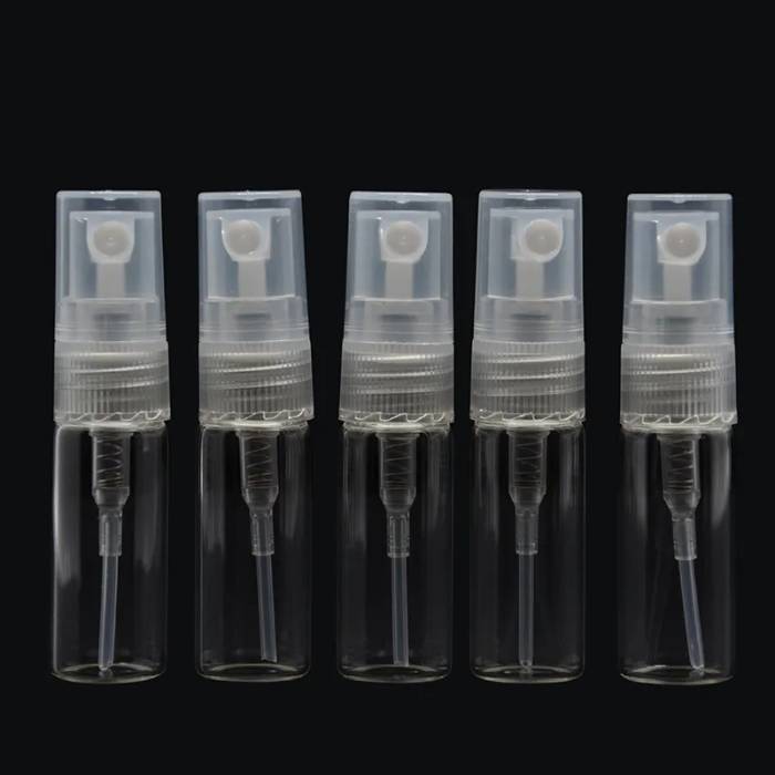 2ml Glass Glass Perfume Bottles with Mist Atomizer Clear Parfum Bottles 2 ml For Spray Scent Pump Container Wholesale Free DHL