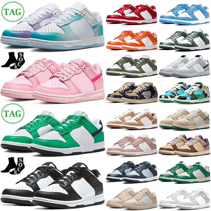 

panda pink low designer shoes men women Grey Fog White Black Stadium Green Active Fuchsia University Blue Medium Olive UNC casual mens trainers outdoor sneakers, #14