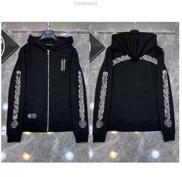 

Classic Fashion Luxury Mens Zipper Ch Hoodies Designer Horseshoe Sanskrit Cross Print Pullover Hooded High Quality Sweatshirts Sweater Woman Loose Jackts Fate, Shipping fee