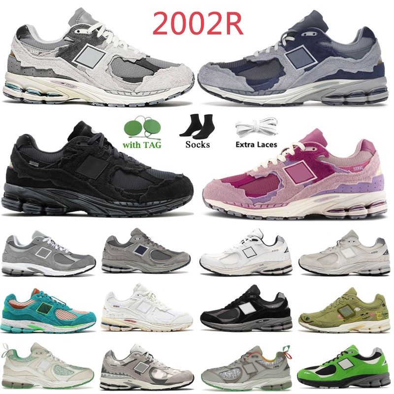 

2002R designer running shoes for men women trainers Protection Pack Rain Cloud Mirage Grey Light Arctic Grey Purple pink white black mens lifestyle sports sneakers