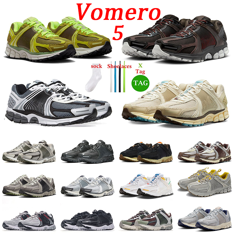

Top quality Vomero 5 Running Shoes Photon Dust Metallic Silver Oatmeal Dark Vast Grey Black White Zoom For Men Women Sneakers Anthracite outdoor sports trainers, Varsity maize